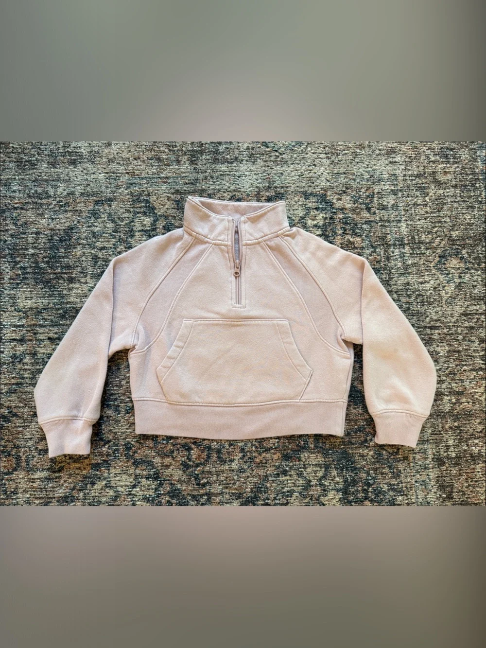 GAP Girl’s Light Blush Half-Zip Pullover